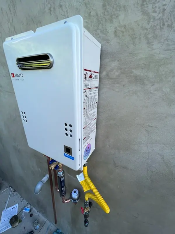 Tankless water heater installation for University homes